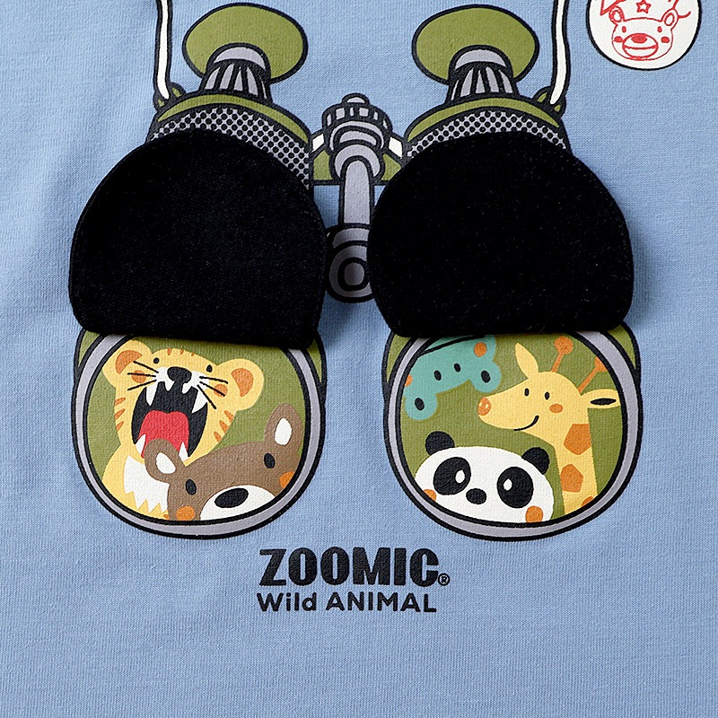 双眼鏡フラップTシャツ【ZOOMICズーミック】