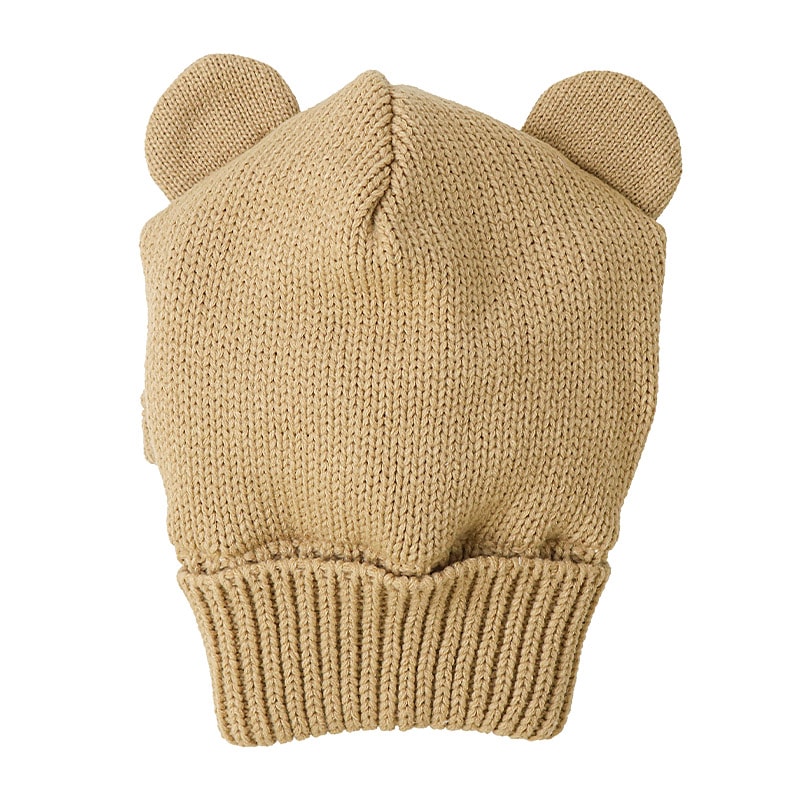 キッズ バラクラバ ニット帽子 キャップ フード 帽子 耳付き 男の子 女の子 子供用 帽子 (52-54cm)【GrinLab グリンラボ】 マイクロファイバーフリース アニマル 動物 クマ 熊 ウサギ うさぎ 恐竜 ダイナソー 暖かい 防寒 保温 キャップ ボーイズ ガールズ 暖かい 雪遊び