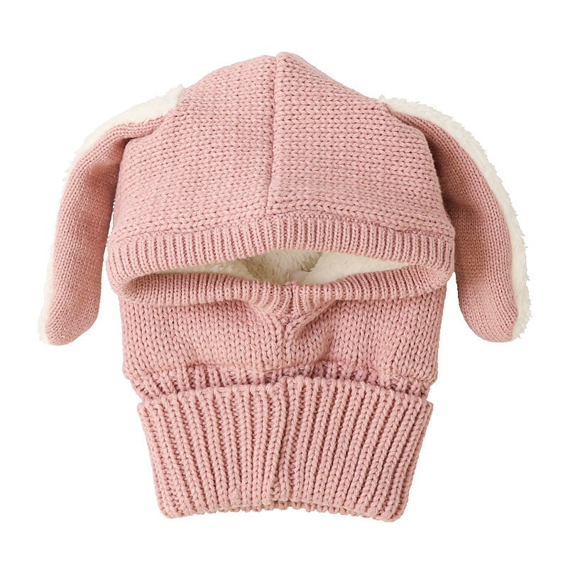 キッズ バラクラバ ニット帽子 キャップ フード 帽子 耳付き 男の子 女の子 子供用 帽子 (52-54cm)【GrinLab グリンラボ】 マイクロファイバーフリース アニマル 動物 クマ 熊 ウサギ うさぎ 恐竜 ダイナソー 暖かい 防寒 保温 キャップ ボーイズ ガールズ 暖かい 雪遊び