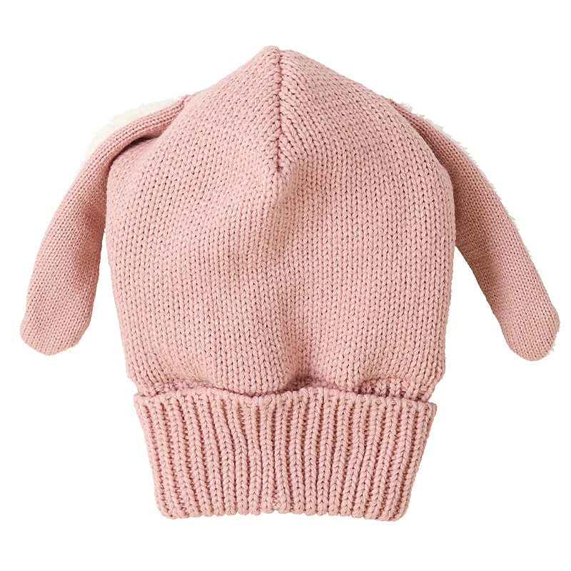 キッズ バラクラバ ニット帽子 キャップ フード 帽子 耳付き 男の子 女の子 子供用 帽子 (52-54cm)【GrinLab グリンラボ】 マイクロファイバーフリース アニマル 動物 クマ 熊 ウサギ うさぎ 恐竜 ダイナソー 暖かい 防寒 保温 キャップ ボーイズ ガールズ 暖かい 雪遊び