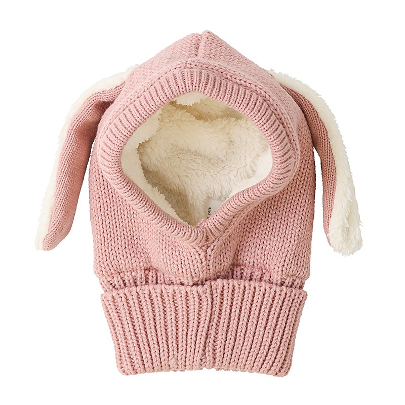 キッズ バラクラバ ニット帽子 キャップ フード 帽子 耳付き 男の子 女の子 子供用 帽子 (52-54cm)【GrinLab グリンラボ】 マイクロファイバーフリース アニマル 動物 クマ 熊 ウサギ うさぎ 恐竜 ダイナソー 暖かい 防寒 保温 キャップ ボーイズ ガールズ 暖かい 雪遊び