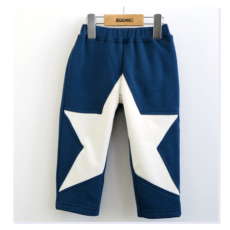 子供服 パンツ 裏起毛 キッズ 10分丈 星 宇宙 くま ボトムス( 80-130cm )【 ZOOMIC ズーミック 】 男の子 どうぶつ おしゃれ 冬服 80cm 90cm 95cm 100cm 110cm 120cm 130cm 