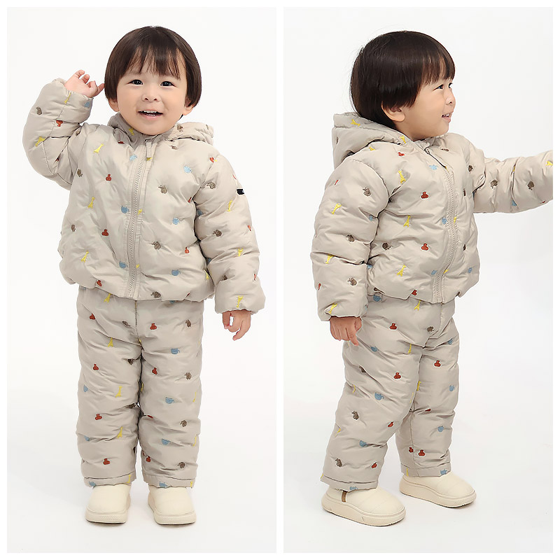 キッズ ベビー 中綿パンツ 刺繍 男の子 女の子 スノーパンツ ウォームパンツ【GrinLab グリンラボ】 アニマル 動物 チェリー ハート 総柄 防寒 防風 雪除け 保温 雪よけ ボトムス スキーパンツ 長ズボン スノーウェア スキーウェア 雪遊び 外遊び 80 90 95 100 110 120 130