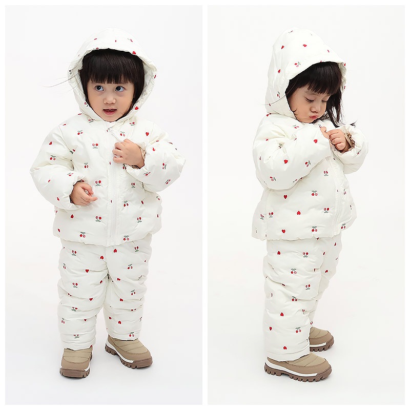 キッズ ベビー 中綿パンツ 刺繍 男の子 女の子 スノーパンツ ウォームパンツ【GrinLab グリンラボ】 アニマル 動物 チェリー ハート 総柄 防寒 防風 雪除け 保温 雪よけ ボトムス スキーパンツ 長ズボン スノーウェア スキーウェア 雪遊び 外遊び 80 90 95 100 110 120 130