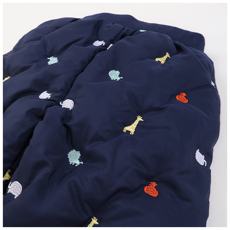 キッズ ベビー 中綿パンツ 刺繍 男の子 女の子 スノーパンツ ウォームパンツ【GrinLab グリンラボ】 アニマル 動物 チェリー ハート 総柄 防寒 防風 雪除け 保温 雪よけ ボトムス スキーパンツ 長ズボン スノーウェア スキーウェア 雪遊び 外遊び 80 90 95 100 110 120 130