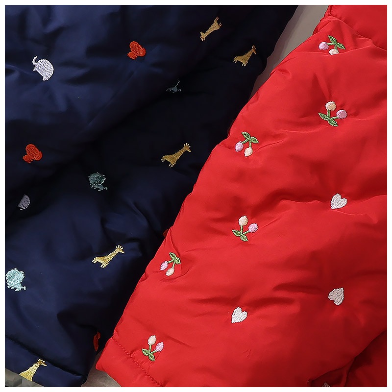 キッズ ベビー 中綿パンツ 刺繍 男の子 女の子 スノーパンツ ウォームパンツ【GrinLab グリンラボ】 アニマル 動物 チェリー ハート 総柄 防寒 防風 雪除け 保温 雪よけ ボトムス スキーパンツ 長ズボン スノーウェア スキーウェア 雪遊び 外遊び 80 90 95 100 110 120 130