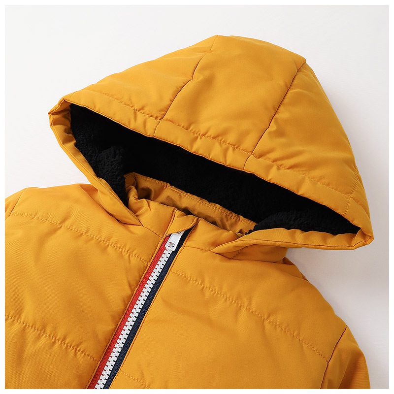 キッズ ベビー ジャケット 中綿入り 撥水加工 フード付き 男の子 女の子 ポケット付き 【GrinLab グリンラボ】 中綿ジャケット 中綿アウター カラーファスナー 中わた入り 軽量 洗える アウトドア 保温 防寒 防寒着 冬服 暖かい 軽い 通園 通学 80 90 95 100 110 120 130