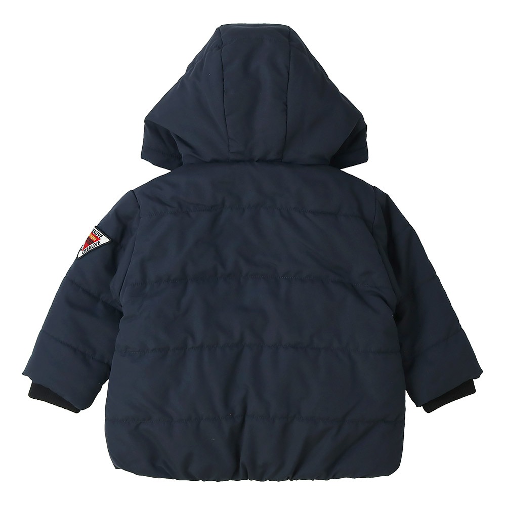 キッズ ベビー ジャケット 中綿入り 撥水加工 フード付き 男の子 女の子 ポケット付き 【GrinLab グリンラボ】 中綿ジャケット 中綿アウター カラーファスナー 中わた入り 軽量 洗える アウトドア 保温 防寒 防寒着 冬服 暖かい 軽い 通園 通学 80 90 95 100 110 120 130