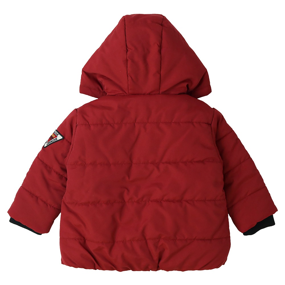 キッズ ベビー ジャケット 中綿入り 撥水加工 フード付き 男の子 女の子 ポケット付き 【GrinLab グリンラボ】 中綿ジャケット 中綿アウター カラーファスナー 中わた入り 軽量 洗える アウトドア 保温 防寒 防寒着 冬服 暖かい 軽い 通園 通学 80 90 95 100 110 120 130