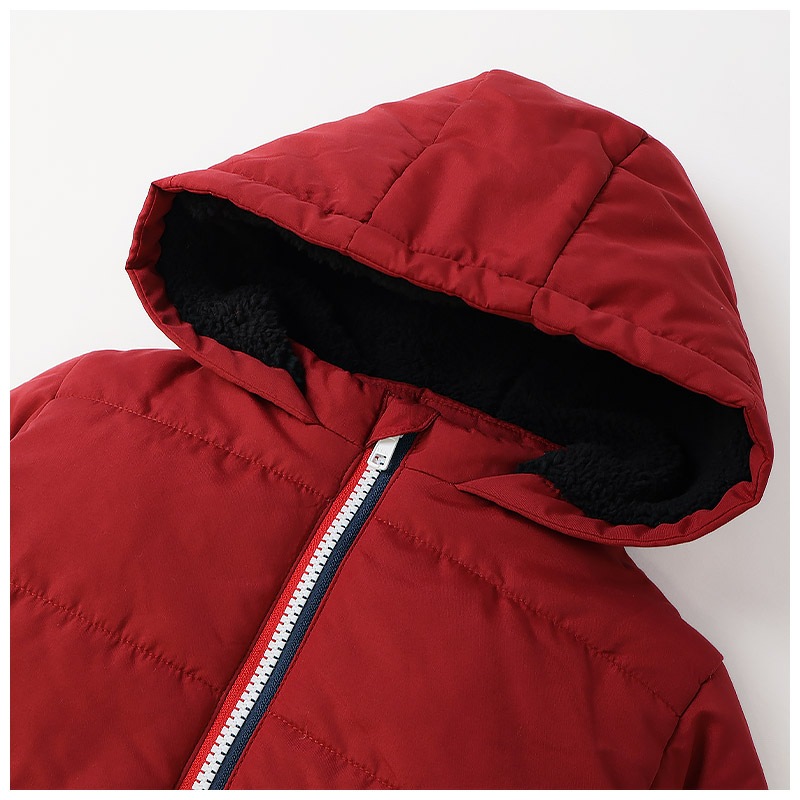 キッズ ベビー ジャケット 中綿入り 撥水加工 フード付き 男の子 女の子 ポケット付き 【GrinLab グリンラボ】 中綿ジャケット 中綿アウター カラーファスナー 中わた入り 軽量 洗える アウトドア 保温 防寒 防寒着 冬服 暖かい 軽い 通園 通学 80 90 95 100 110 120 130