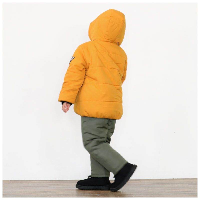 キッズ ベビー ジャケット 中綿入り 撥水加工 フード付き 男の子 女の子 ポケット付き 【GrinLab グリンラボ】 中綿ジャケット 中綿アウター カラーファスナー 中わた入り 軽量 洗える アウトドア 保温 防寒 防寒着 冬服 暖かい 軽い 通園 通学 80 90 95 100 110 120 130