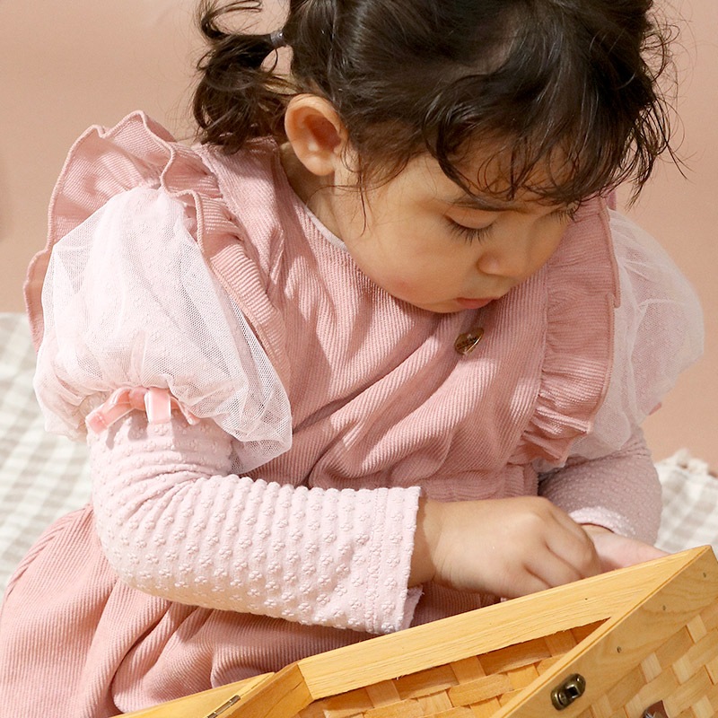 チュールパフスリーブトップス【Uzulandウズランド】