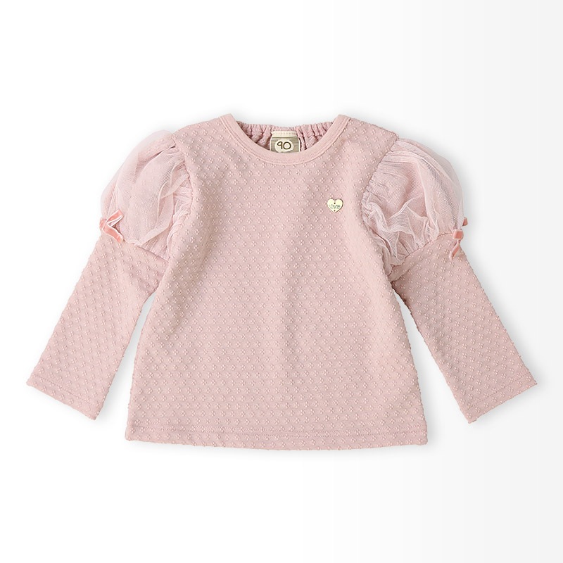 チュールパフスリーブトップス【Uzulandウズランド】