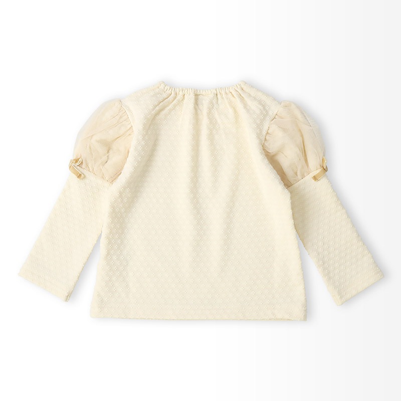 チュールパフスリーブトップス【Uzulandウズランド】