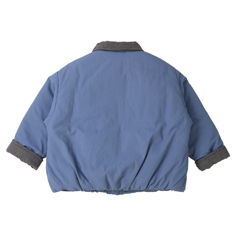 キッズ ベビー ジャケット 中綿入り 撥水加工 コーデュロイ襟 男の子 女の子 ポケット付き 【GrinLab グリンラボ】 中綿ジャケット 中綿アウター ブルゾン 衿付き 中わた入り 軽量 洗える アウトドア 保温 防寒 防寒着 冬服 暖かい 軽い 通園 通学 80 90 95 100 110 120 130