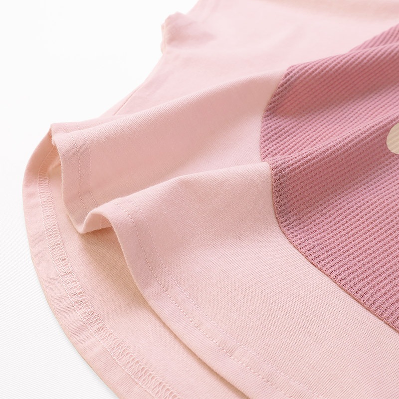 イチゴ/パインのヘタ付き切替フルーツTシャツ【フルーツ天国】｜80-130cm