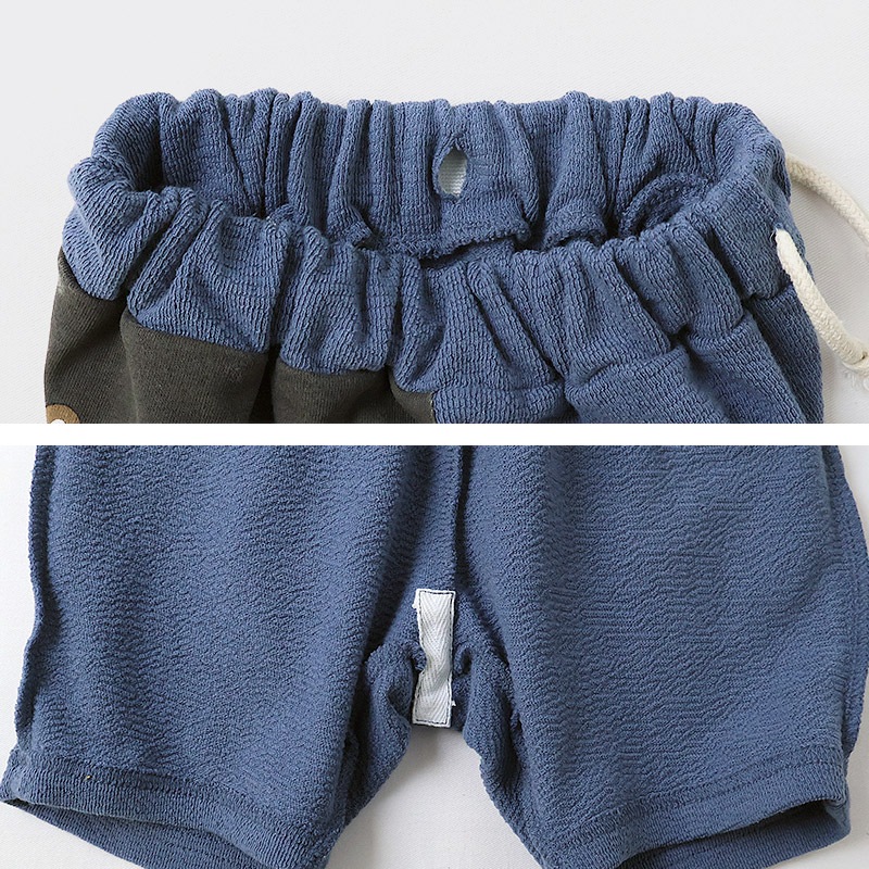 キッズ 5分丈パンツ ハーフパンツ 男の子 女の子 イージーパンツ 【ZOOMIC ズーミック】 ベビー ストレッチ ズボン ボトムス 短パン ジャカード天竺 伸縮 ウエストゴム アニマル 動物 ペンギン くま キャラクター 男児 女児 80 90 95 100 110 120 130