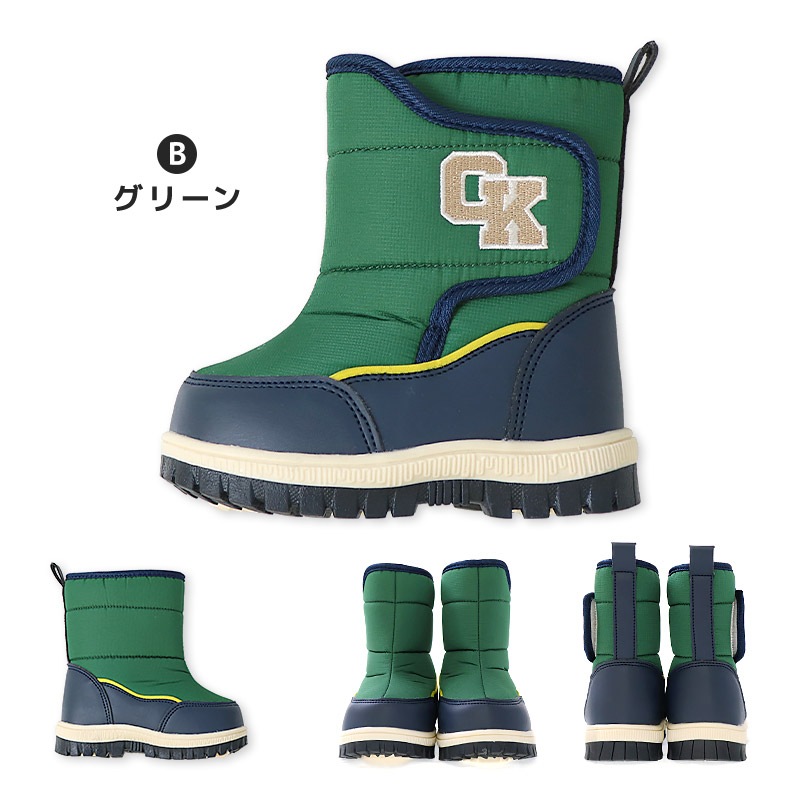 キッズ スノーブーツ 撥水加工 内ボア 長靴 男の子 女の子 【UZULAND GrinLab】 ベビー スノーシューズ 滑り止め レインブーツ チェック 苺 いちご ユニコーン 恐竜 ダイナソー 12 13 14 15 16 雪除け 防寒 保温 通園 通学 雪遊び 外遊び アウトドア 冬