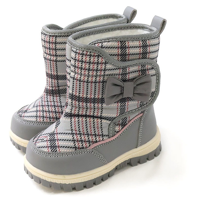 キッズ スノーブーツ 撥水加工 内ボア 長靴 男の子 女の子 【UZULAND GrinLab】 ベビー スノーシューズ 滑り止め レインブーツ チェック 苺 いちご ユニコーン 恐竜 ダイナソー 12 13 14 15 16 雪除け 防寒 保温 通園 通学 雪遊び 外遊び アウトドア 冬