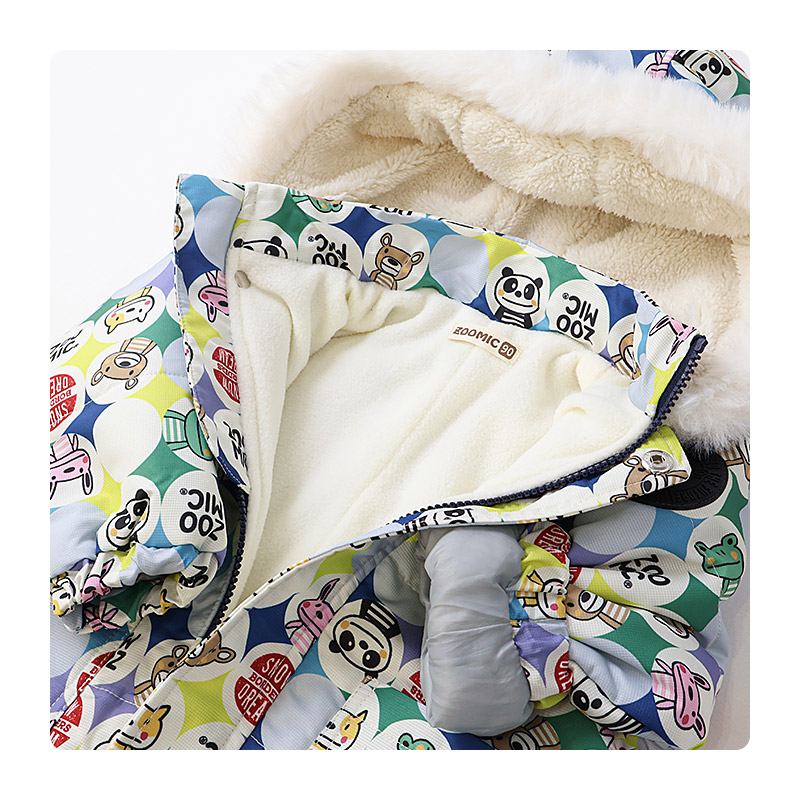 ジャンプスーツ ベビー キッズ 男の子 女の子 中綿入り 防寒 保温 撥水