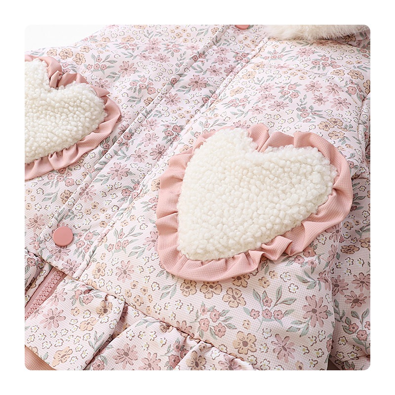 ジャンプスーツ ベビー キッズ 女の子 男の子 中綿入り 防寒 保温 撥水加工 ( 80-100cm ) ファー付き フード アウター ジャケット スノーウェア スキーウェア スノーコンビ つなぎ 雪遊び うさぎ 動物 チェック 花 小花 フラワー ダッフルコート 80cm 90cm 95cm 100cm