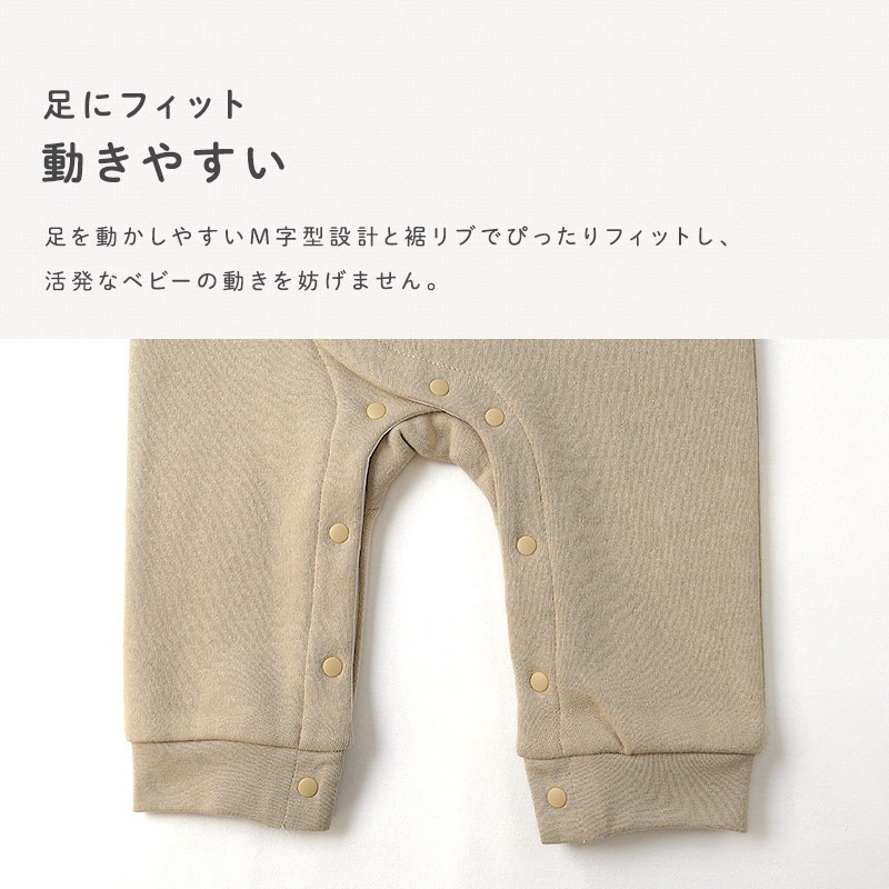 ベビー ロンパース 長袖 カバーオール 男の子 新生児 赤ちゃん フリース スウェット 裏起毛 恐竜 ダイナソー ベビー服 おくるみ 乳児 乳幼児 お着替え簡単 前開き 全開 マチ付き プリント 動物 暖かい 保温 防寒 洗える 70 80 出産祝い 内祝い 贈り物 ギフト プレゼント