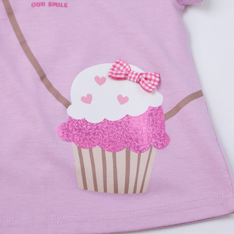 カップケーキデザイン半袖Tシャツ【GrinLab グリンラボ】