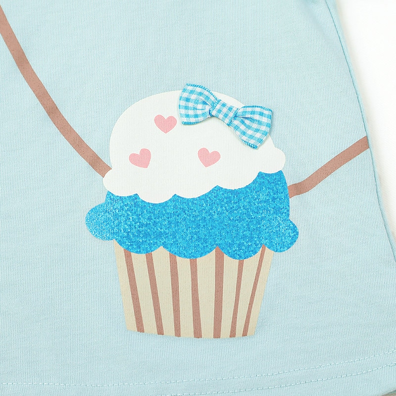 カップケーキデザイン半袖Tシャツ【GrinLab グリンラボ】|80-130cm