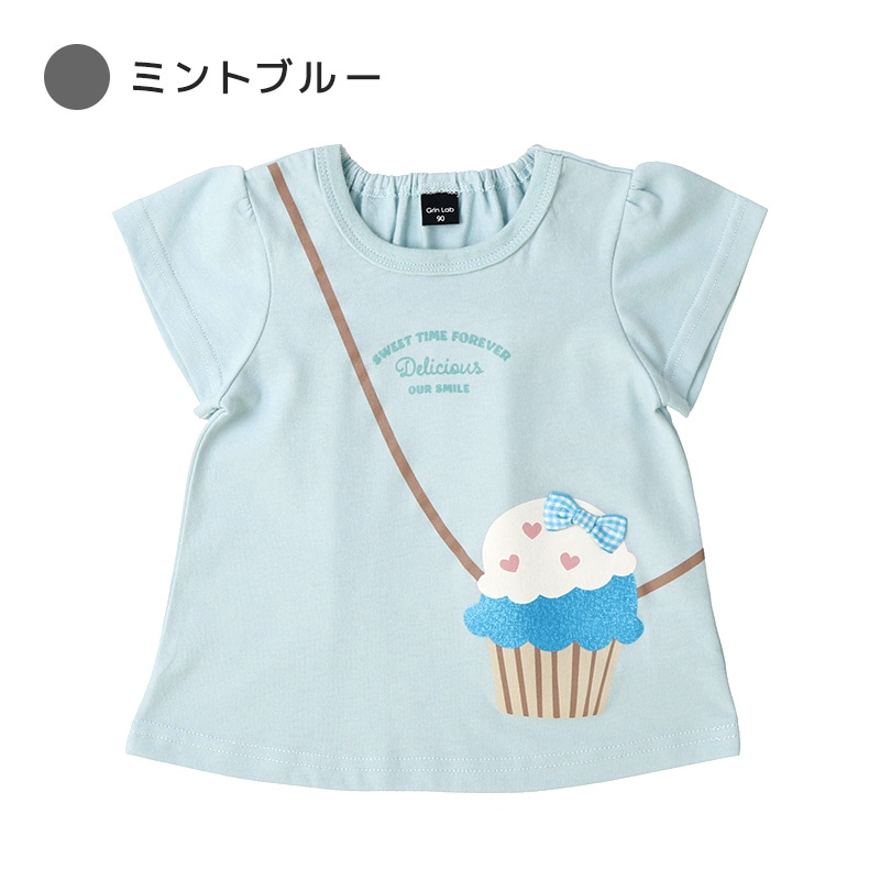 カップケーキデザイン半袖Tシャツ【GrinLab グリンラボ】