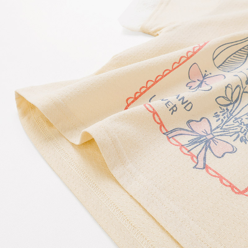 フラワープリント半袖Tシャツ【Uzulandウズランド】