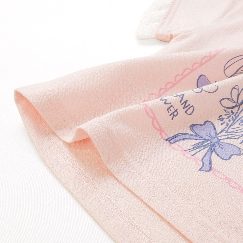 フラワープリント半袖Tシャツ【Uzulandウズランド】