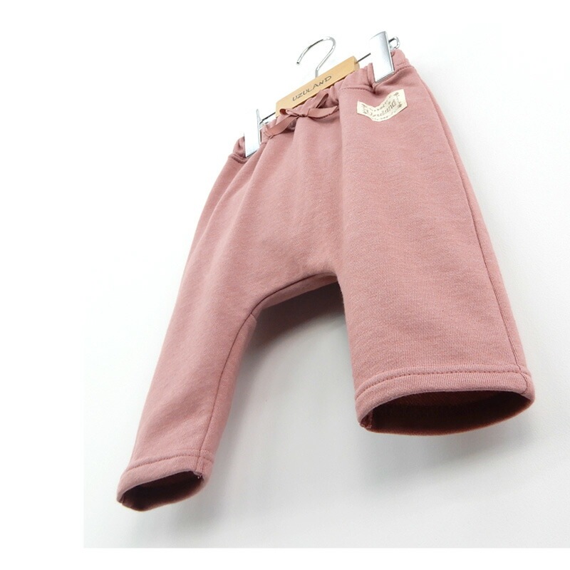 子供服 ボトムス パンツ 女の子 お尻フリル 7分丈パンツ ( 80-130cm )【 Uzuland ウズランド 】 キッズ ベビー おしゃれ かわいい 二次加工 切替 女子 女児 こども服 ベビー服 秋 ガールズ ブランド ファッション