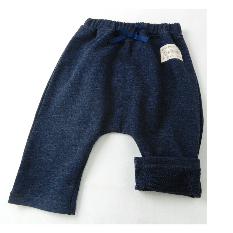 子供服 ボトムス パンツ 女の子 お尻フリル 7分丈パンツ ( 80-130cm )【 Uzuland ウズランド 】 キッズ ベビー おしゃれ かわいい 二次加工 切替 女子 女児 こども服 ベビー服 秋 ガールズ ブランド ファッション