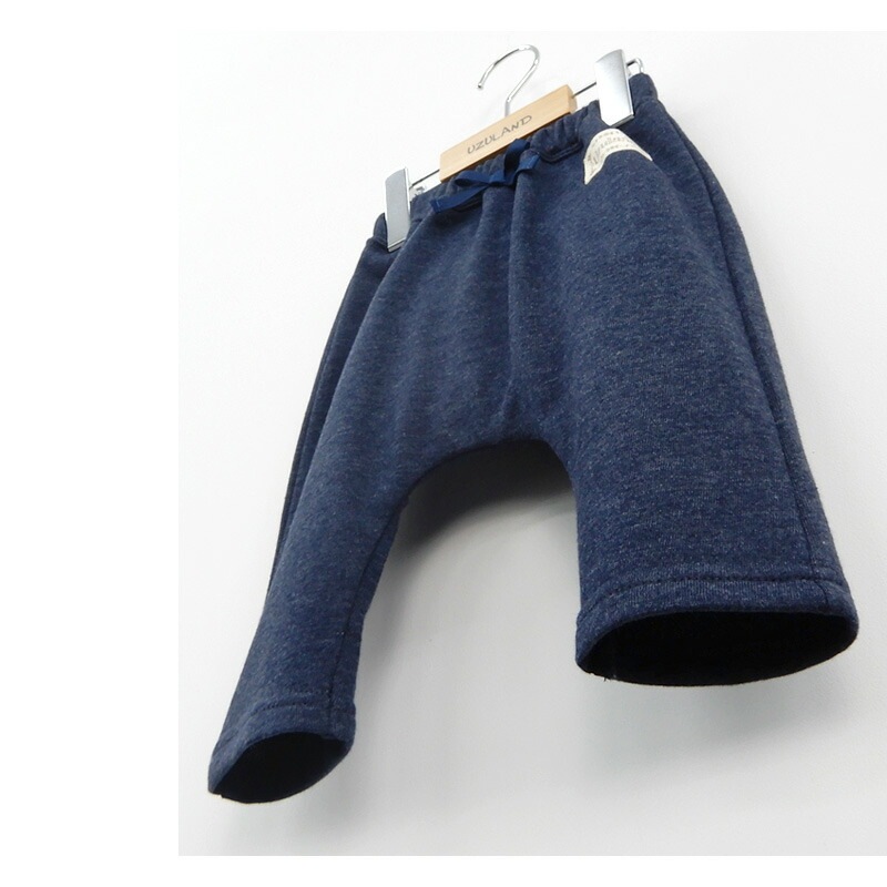 子供服 ボトムス パンツ 女の子 お尻フリル 7分丈パンツ ( 80-130cm )【 Uzuland ウズランド 】 キッズ ベビー おしゃれ かわいい 二次加工 切替 女子 女児 こども服 ベビー服 秋 ガールズ ブランド ファッション