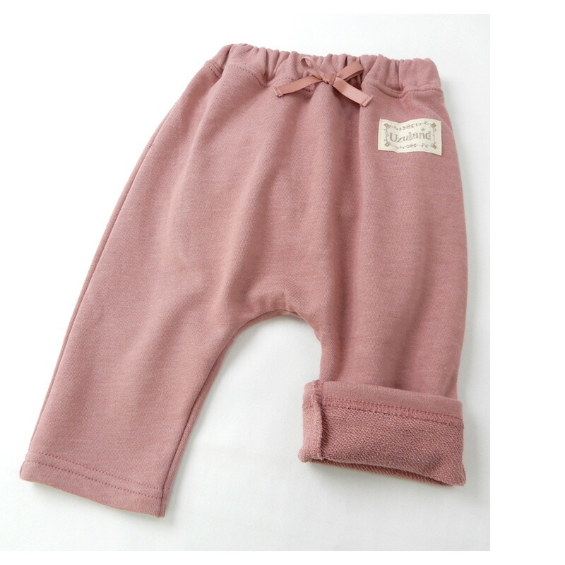 子供服 ボトムス パンツ 女の子 お尻フリル 7分丈パンツ ( 80-130cm )【 Uzuland ウズランド 】 キッズ ベビー おしゃれ かわいい 二次加工 切替 女子 女児 こども服 ベビー服 秋 ガールズ ブランド ファッション