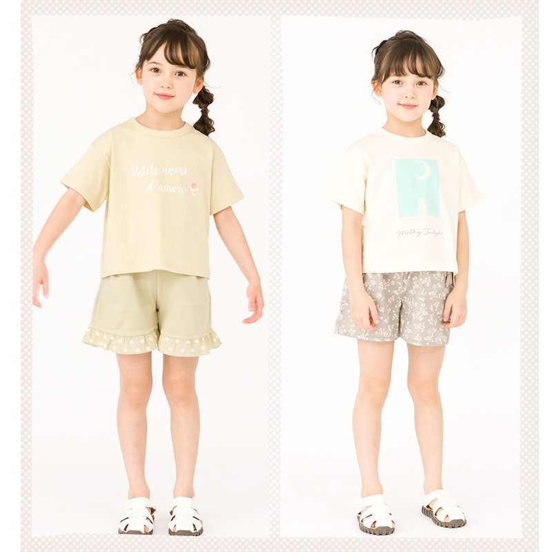 綿100％プリント半袖Tシャツ【GrinLab グリンラボ】｜80-130cm