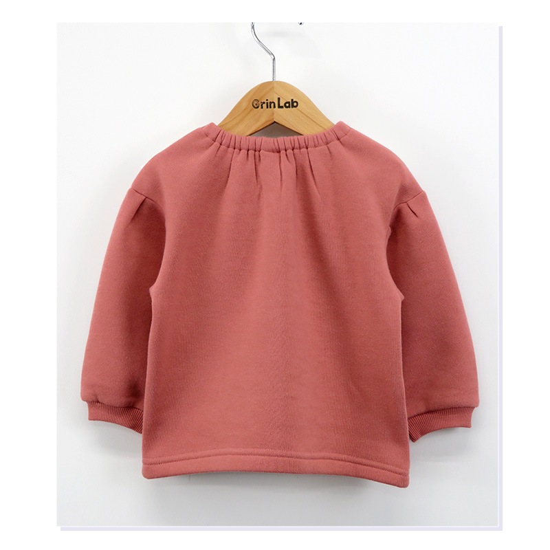 キッズ トレーナー 裏起毛 女の子 衿 フリル 子供服 長袖 トップス ( 80-130cm )【 GrinLab グリンラボ 】 ガールズ かわいい 冬服 スウェット ベビー服 80 90 95 100 110 120 130 