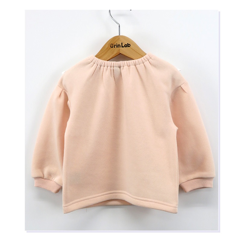 キッズ トレーナー 裏起毛 女の子 衿 フリル 子供服 長袖 トップス ( 80-130cm )【 GrinLab グリンラボ 】 ガールズ かわいい 冬服 スウェット ベビー服 80 90 95 100 110 120 130 