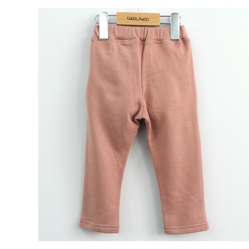 子供服 ボトムス パンツ 女の子 デザイン ポケット ロングパンツ ( 80-130cm )【 Uzuland ウズランド 】 キッズ ベビー おしゃれ かわいい 可愛い 二次加工 切替 女子 女児 こども服 ベビー服 秋 春