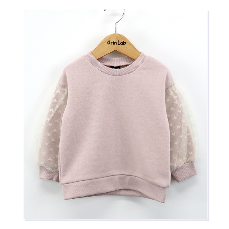 キッズ トレーナー 裏起毛 女の子 チュール 子供服 長袖 トップス ( 80-130cm )【 GrinLab グリンラボ 】 ガールズ かわいい 冬服 スウェット ベビー服 80 90 95 100 110 120 130 
