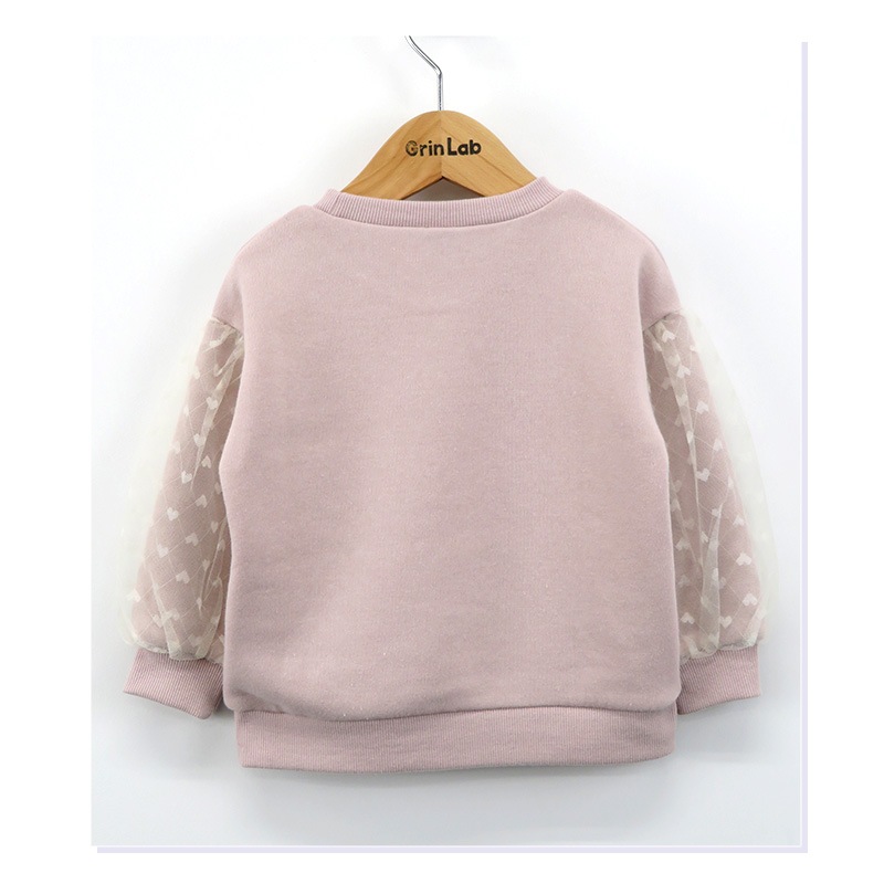 キッズ トレーナー 裏起毛 女の子 チュール 子供服 長袖 トップス ( 80-130cm )【 GrinLab グリンラボ 】 ガールズ かわいい 冬服 スウェット ベビー服 80 90 95 100 110 120 130 