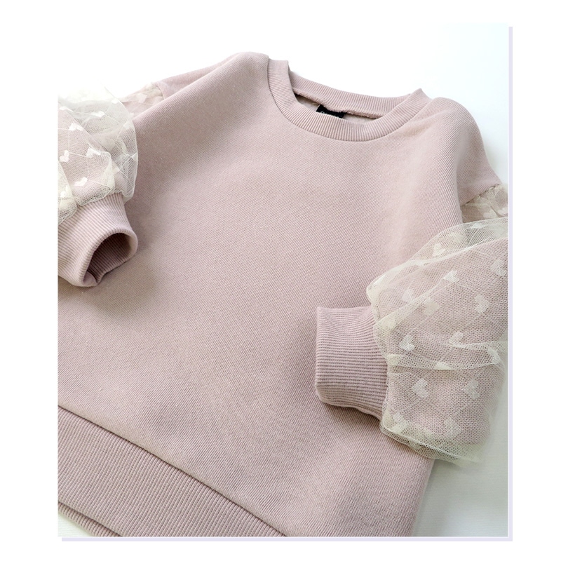 キッズ トレーナー 裏起毛 女の子 チュール 子供服 長袖 トップス ( 80-130cm )【 GrinLab グリンラボ 】 ガールズ かわいい 冬服 スウェット ベビー服 80 90 95 100 110 120 130 
