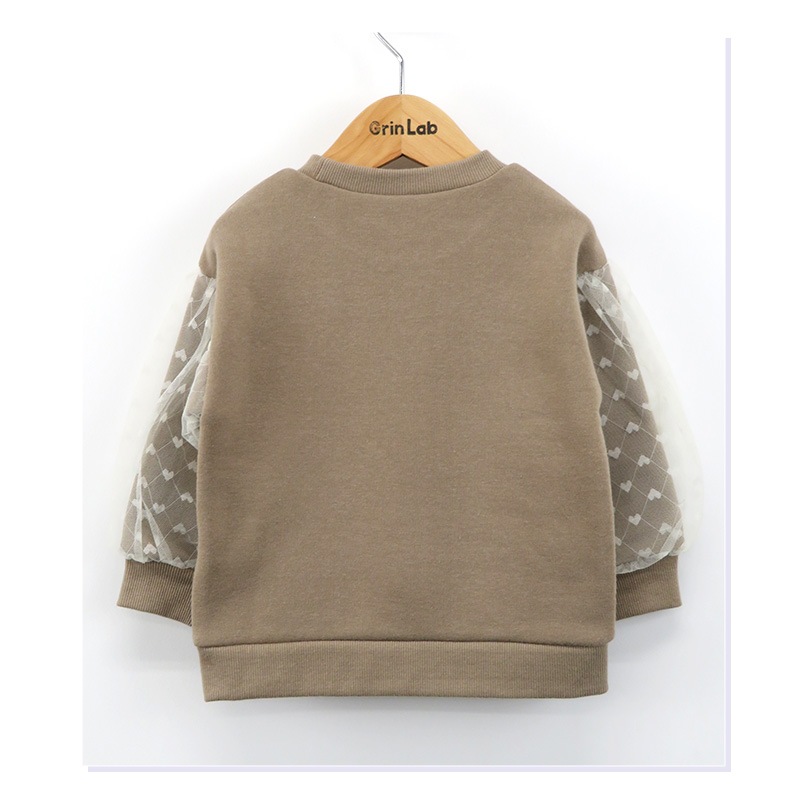 キッズ トレーナー 裏起毛 女の子 チュール 子供服 長袖 トップス ( 80-130cm )【 GrinLab グリンラボ 】 ガールズ かわいい 冬服 スウェット ベビー服 80 90 95 100 110 120 130 