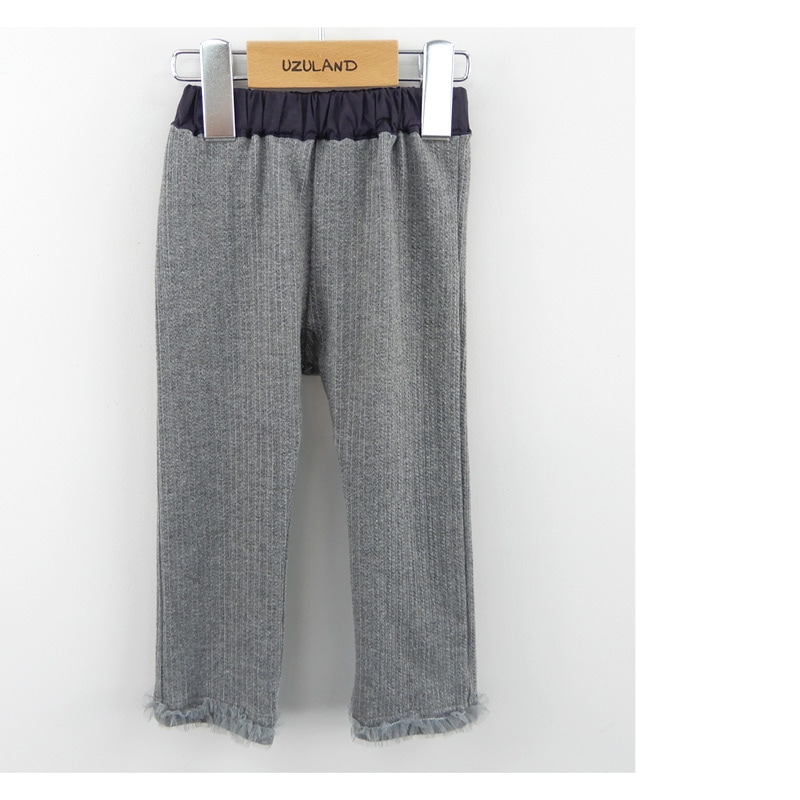 子供 レギンス ウズランド 裾フリル 長丈 レギンス(80-130cm)【Uzuland】 キッズ ベビー おしゃれ かわいい 二次加工 切替 女の子 女児 こども服 ベビー服 秋 ガールズ ブランド ファッション