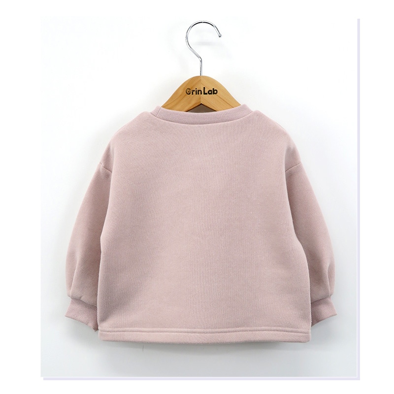 キッズ トレーナー 裏起毛 女の子 くま 子供服 長袖 トップス ( 80-130cm )【 GrinLab グリンラボ 】 ガールズ かわいい クマ どうぶつ 冬服 スウェット ベビー服 80 90 95 100 110 120 130 
