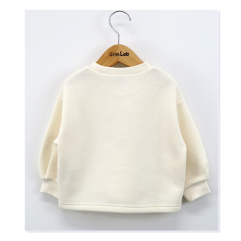 キッズ トレーナー 裏起毛 女の子 くま 子供服 長袖 トップス ( 80-130cm )【 GrinLab グリンラボ 】 ガールズ かわいい クマ どうぶつ 冬服 スウェット ベビー服 80 90 95 100 110 120 130 