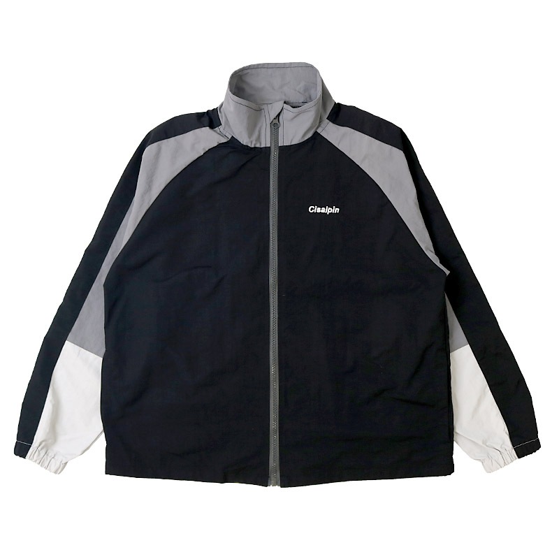 ナイロンジャケット 一重仕立て 子供服 男の子 小学生 中学生 ファッション キッズ ジュニア 長袖 ブルゾン フルジップ アウター ウインドブレーカー 女の子 プリント 切替 ストリート スケート 大人っぽい ダンス 裏地なし カーキグレー ブラック 130 140 150 160 秋服