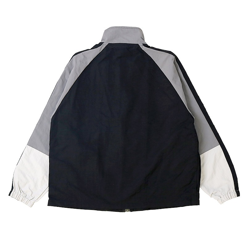 ナイロンジャケット 一重仕立て 子供服 男の子 小学生 中学生 ファッション キッズ ジュニア 長袖 ブルゾン フルジップ アウター ウインドブレーカー 女の子 プリント 切替 ストリート スケート 大人っぽい ダンス 裏地なし カーキグレー ブラック 130 140 150 160 秋服