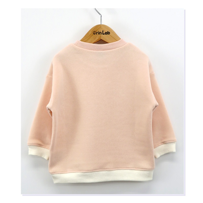 キッズ トレーナー 裏起毛 女の子 フラワー 子供服 長袖 トップス ( 80-130cm )【 GrinLab グリンラボ 】 ガールズ かわいい 花柄 冬服 スウェット ベビー服 80 90 95 100 110 120 130 