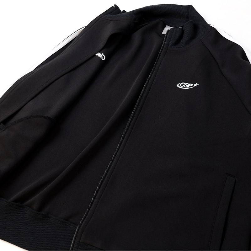 ジャージ ジャケット 袖ライン 子供服 男の子 小学生 中学生 ファッション キッズ ジュニア 長袖 ブルゾン アウター ウインドブレーカー ジップ ポケット付き 女の子 切替 ストリート 大人っぽい ダンス スポーツ 裏地なし ブルー グレー ブラック 130 140 150 160 秋服